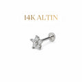 14K Çiçek Piercing