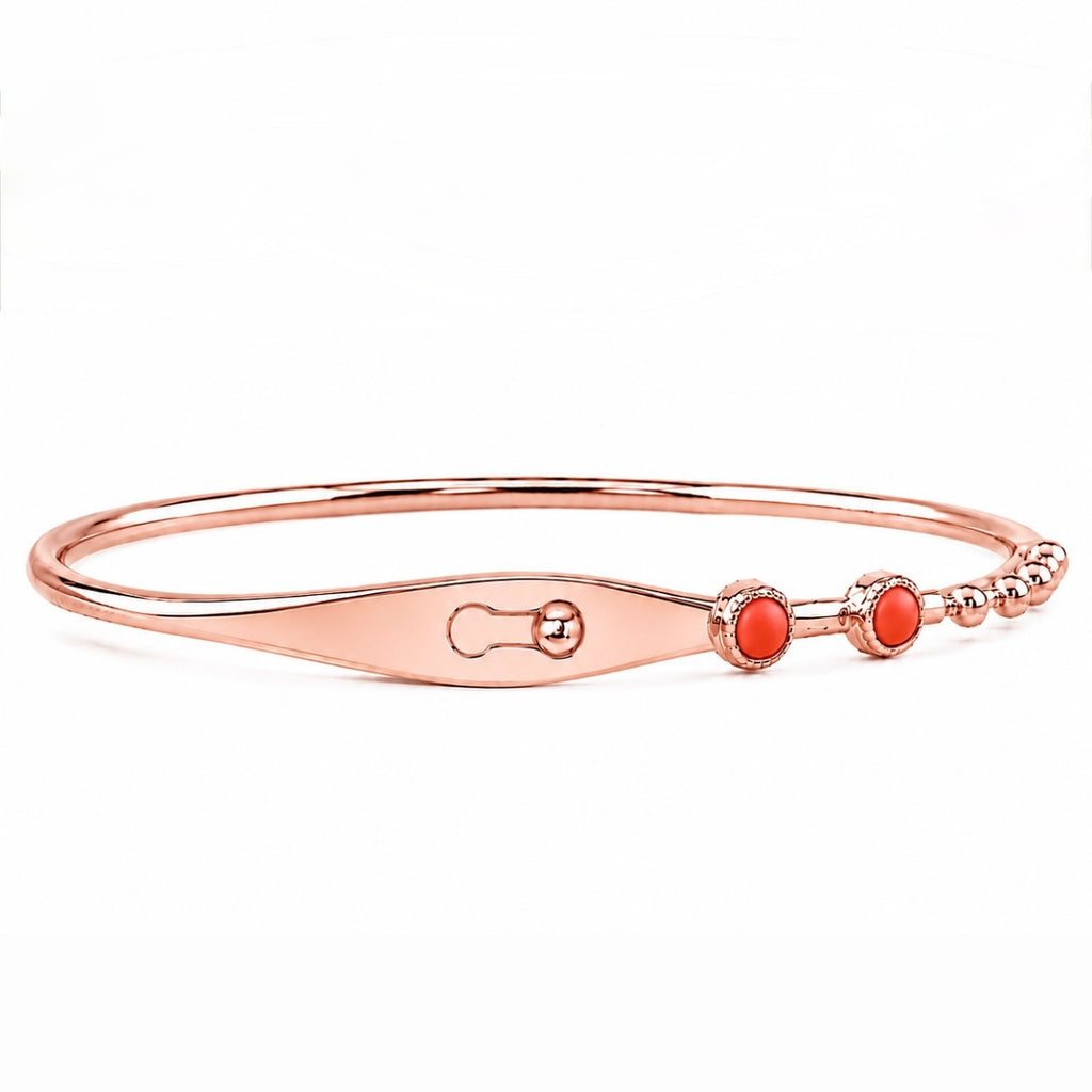 Lades Lock Red Stone Cuff