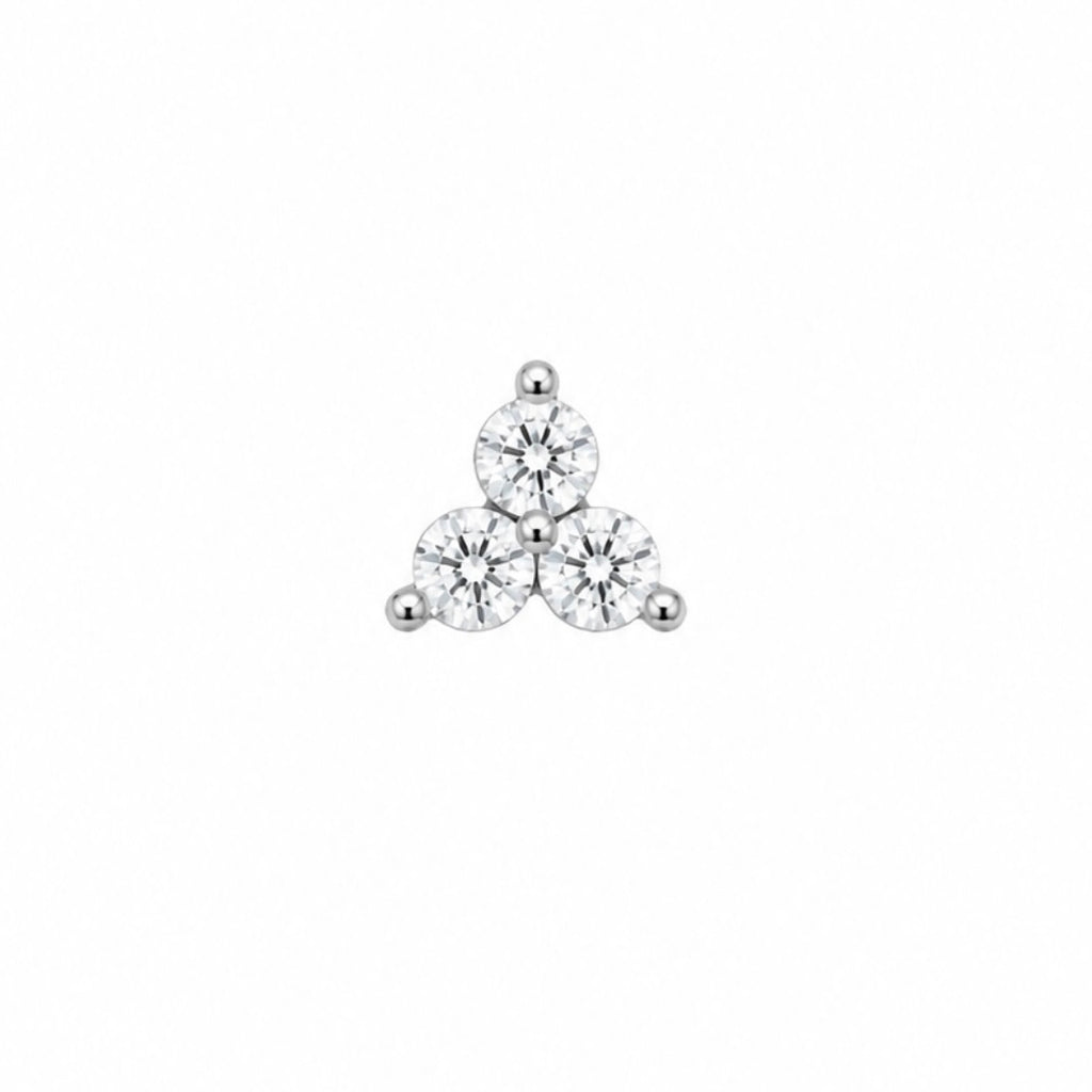 Trinity Üç Taşlı Piercing