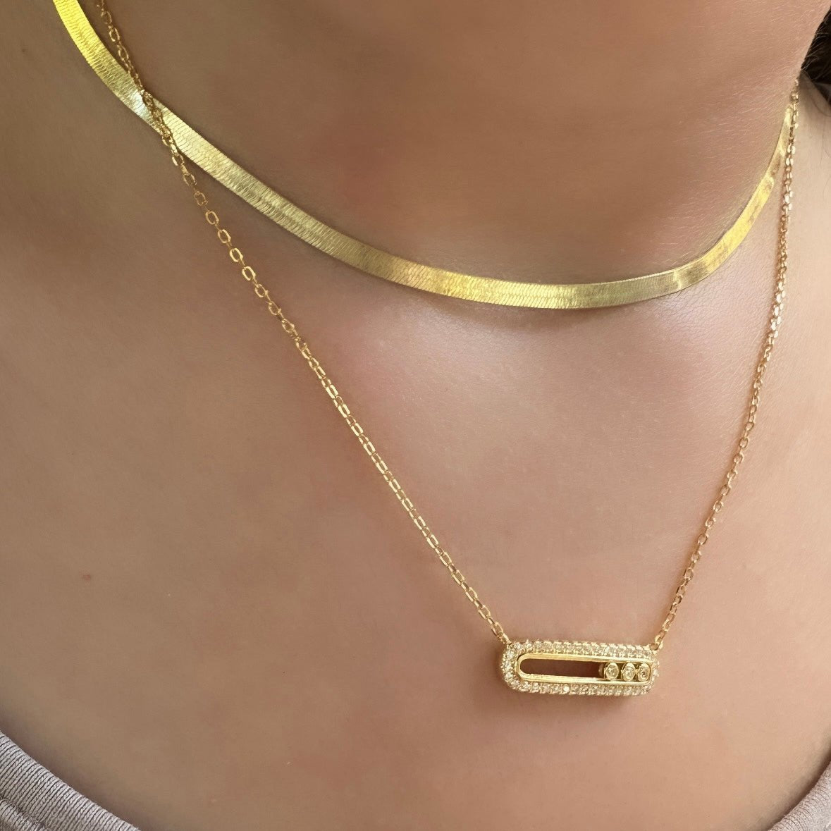 Üç mm İtalyan Ezme Zincir