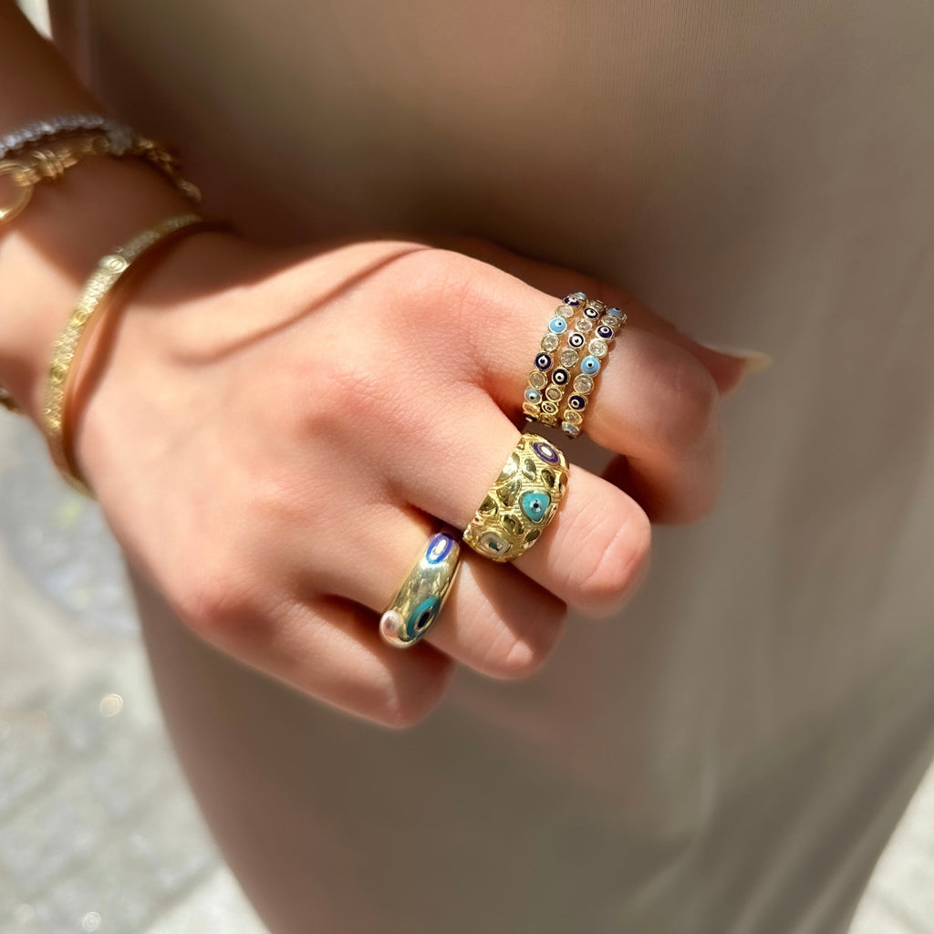 Nazar Mineli Yüzük