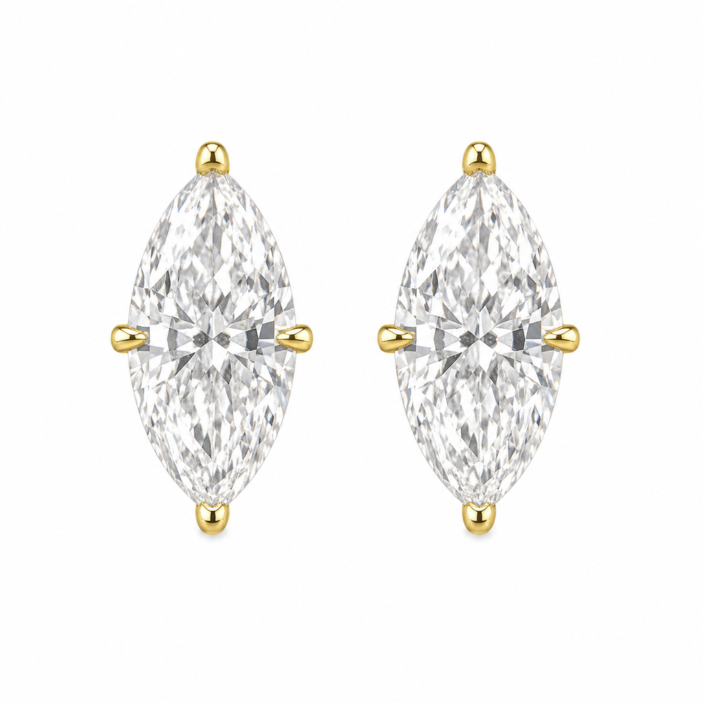 Designer Marquise Cut Earrings