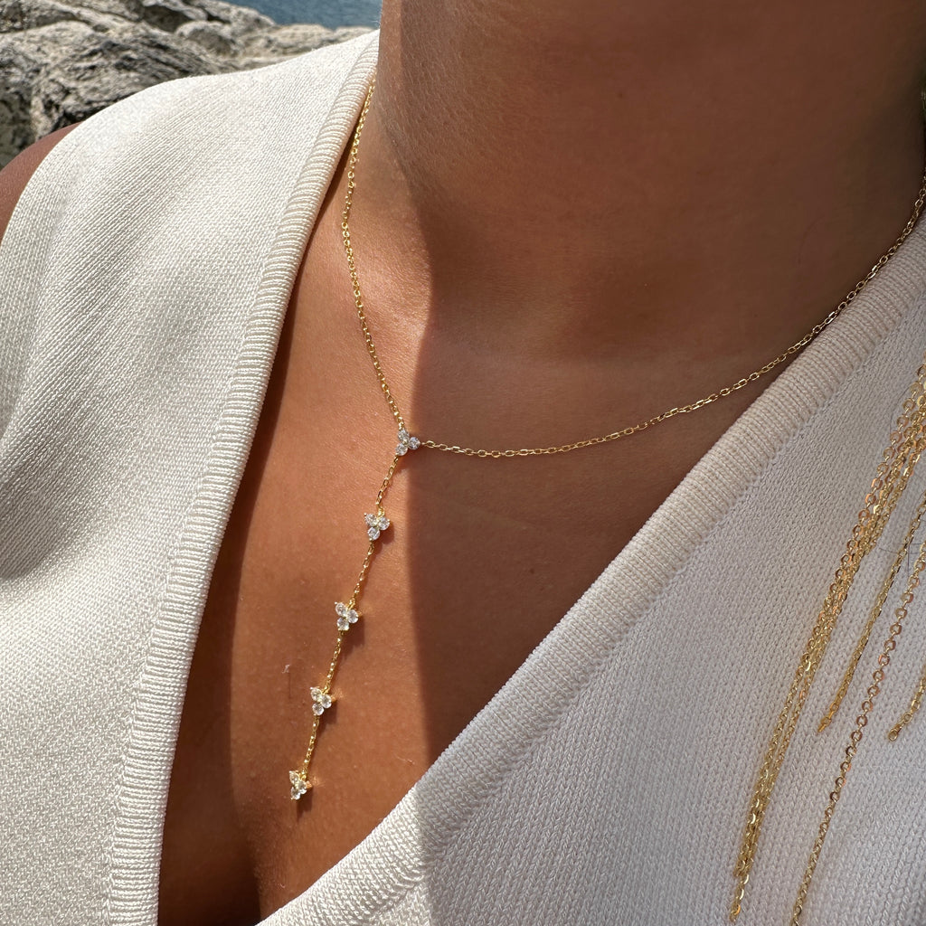 Üzüm Taşlı Y Kolye