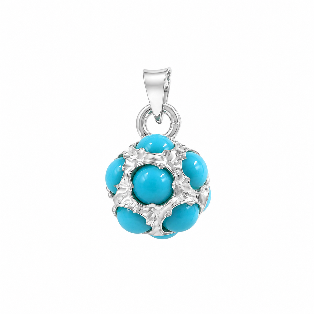 Nostalgic Blue Stone Design Pendant
