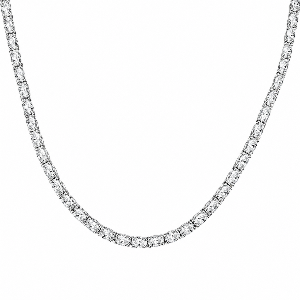 Oval Stone Waterway Necklace