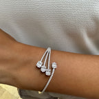 Baget Taşlı Tasarım Kelepçe