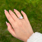 14K Tasarım Mozanit Tektaş Yüzük