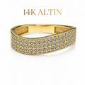 14K Aura Wave Taşlı Yüzük
