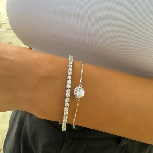 Mozanit Taşlı Anturaj Bileklik