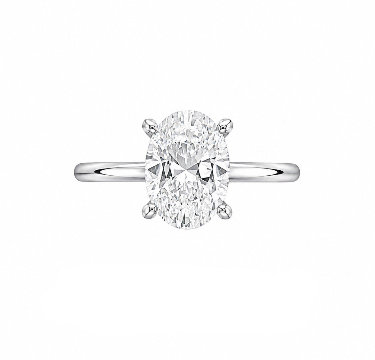 0.75 Karat Oval Yüzük