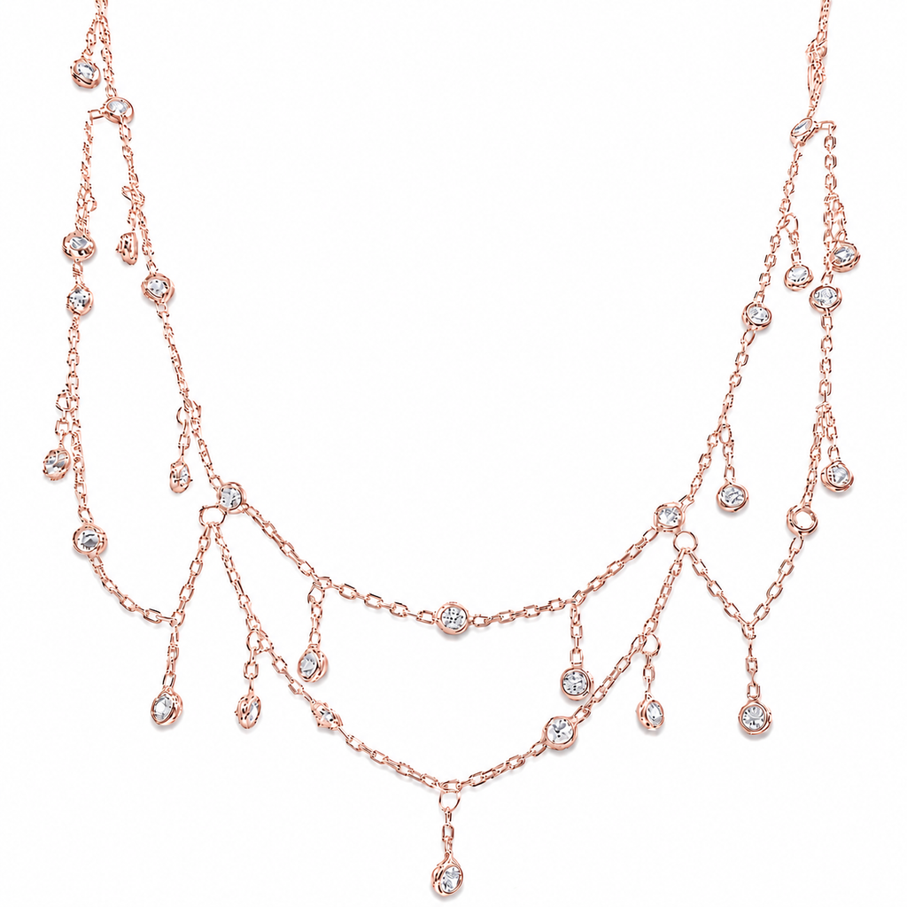 Salkım Taşlı Zincir Model Choker