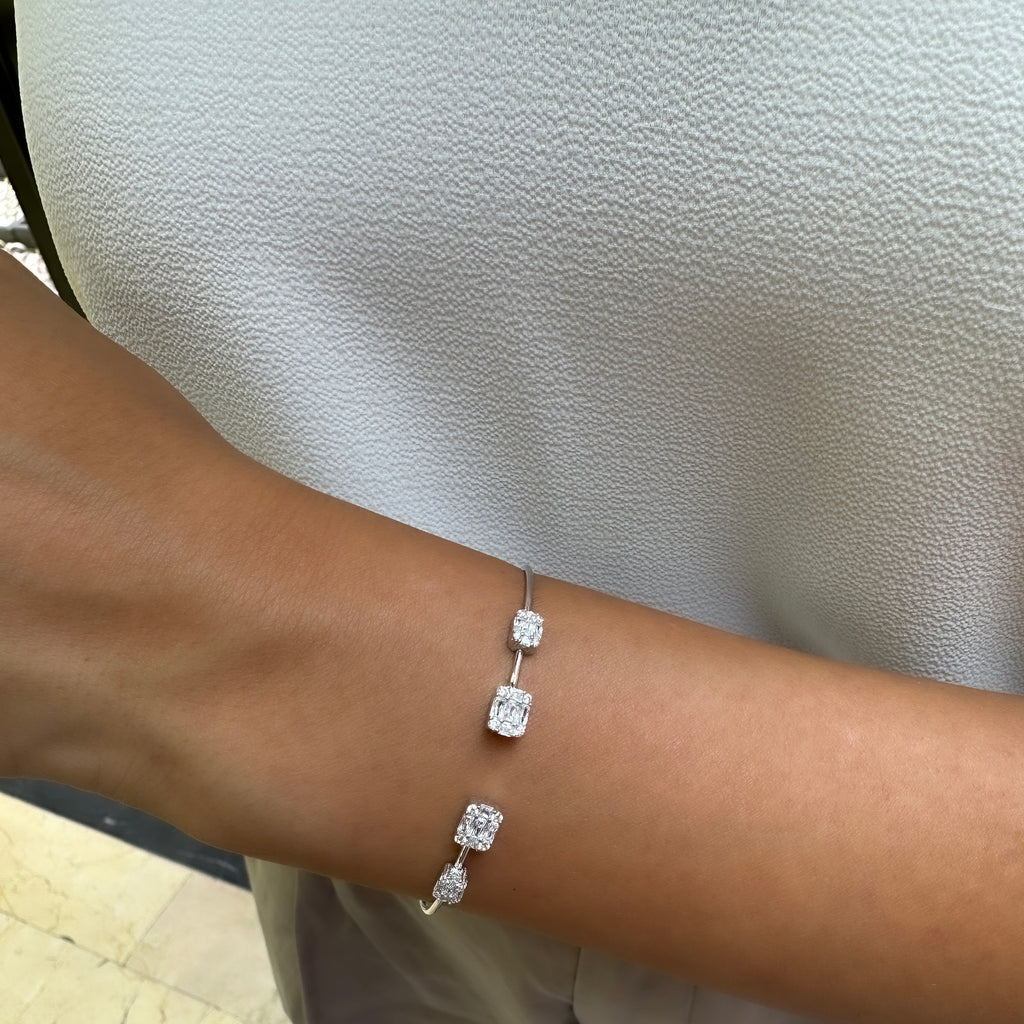 İkili Baget Taşlı Kelepçe