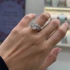 14K Damla Taşlı Stacking Yüzük