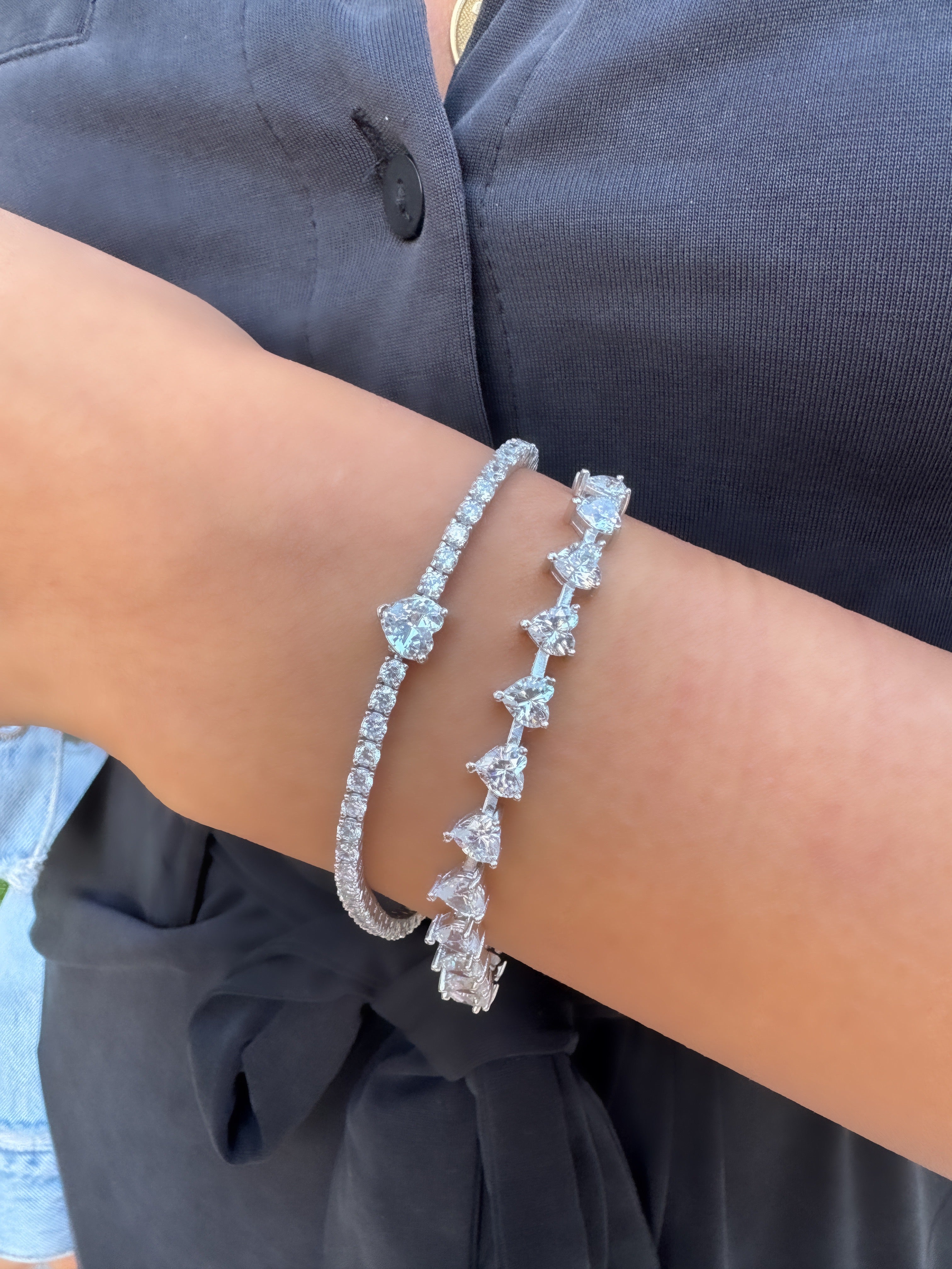 Kalp Taşlı Suyolu Bileklik