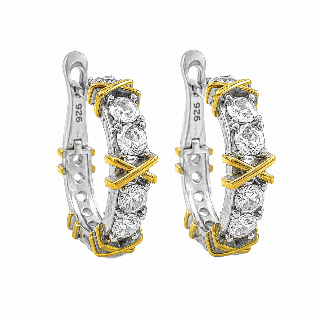X Full Circle Hoop Earrings
