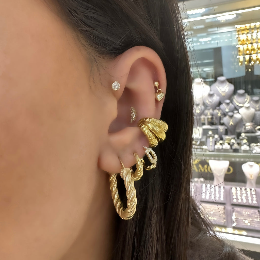 Hoop Spiral Earring