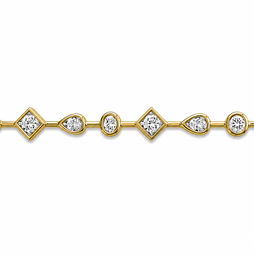 Stone Bracelet with Mixed Stone Charm