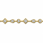 Armband mit Edelsteinen und vielfältigen Stein-Symbolen