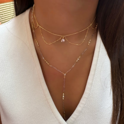 Damla Sallantılı Designer Choker Kolye