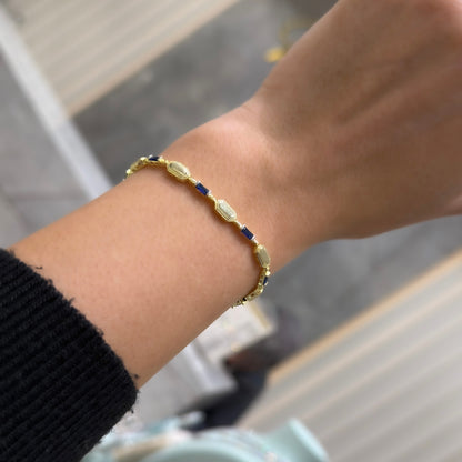 Renkli Kare Taşlı Design Bileklik