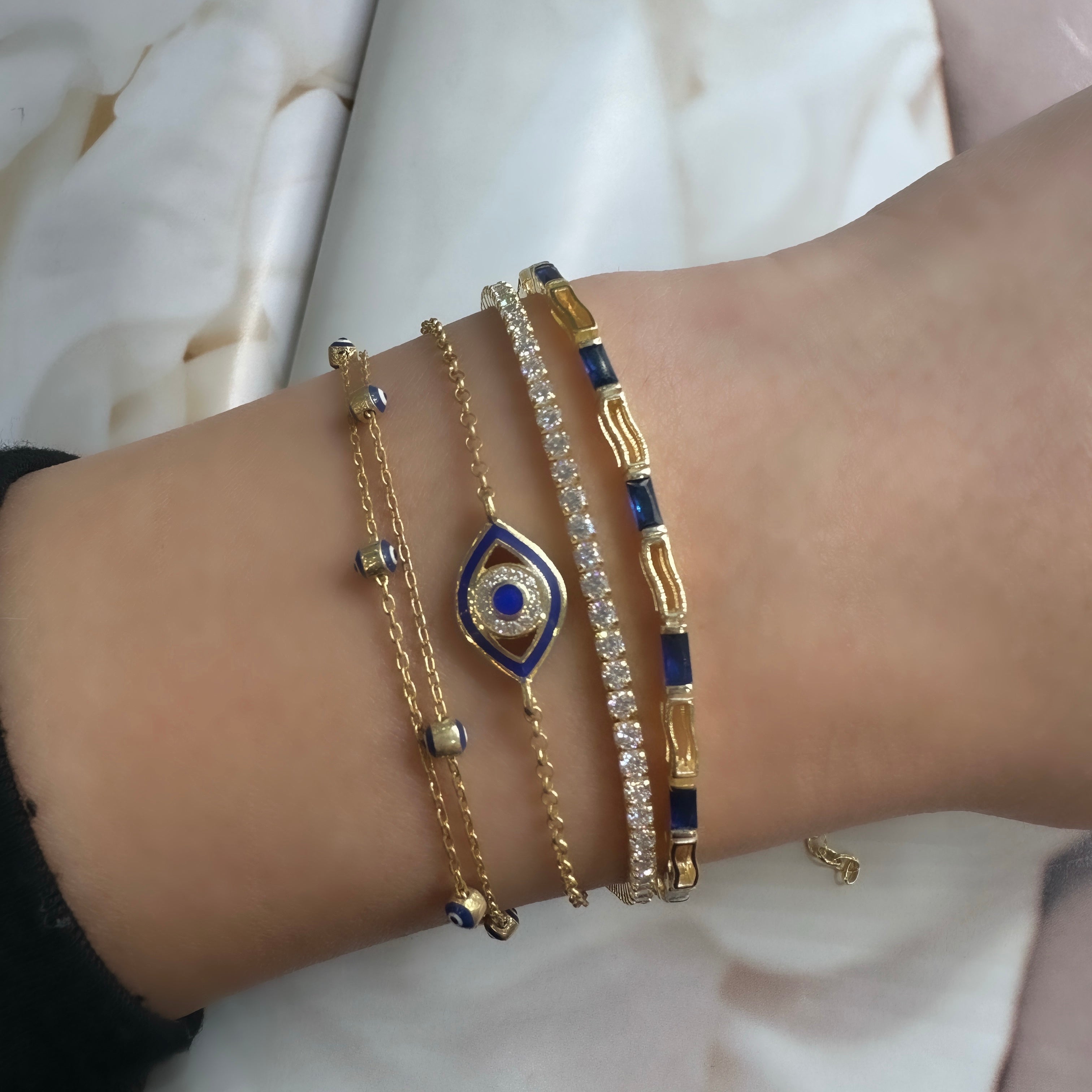 Renkli Taşlı Design Bileklik