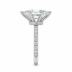 Zwei Karat Moissanit Marquise-Ring