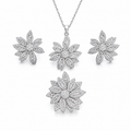 Baget Taşlı Çiçek Set