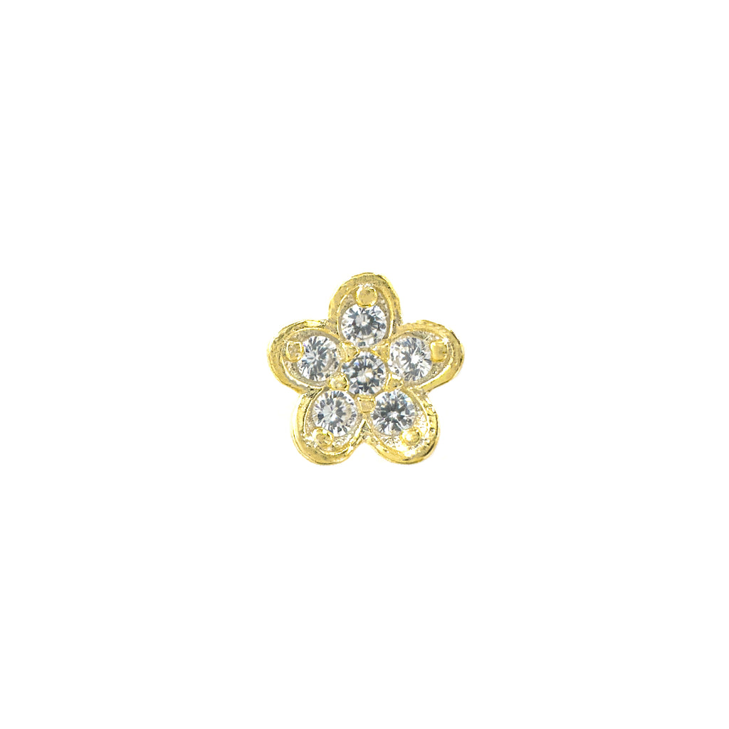 Taşlı Papatya Piercing