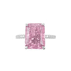 Ice Cut Seiten mit Steinen besetzter Baguette-Ring