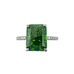 Ice Cut Seiten mit Steinen besetzter Baguette-Ring