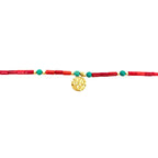 Doğal Taş Ortası Pullu Halhal