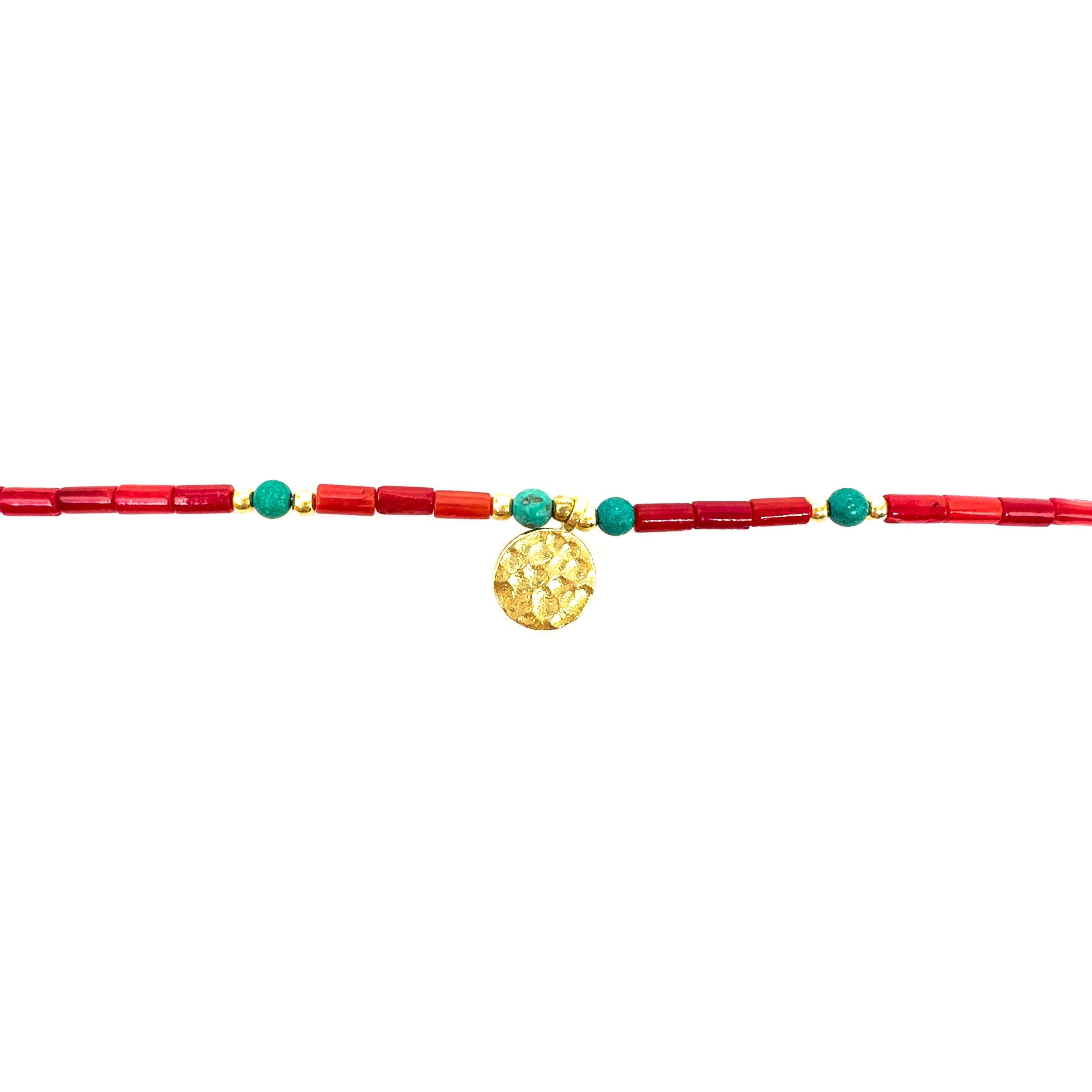 Doğal Taş Ortası Pullu Halhal