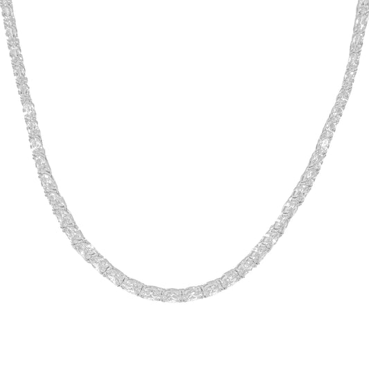 Oval Taşlı Suyolu Kolye
