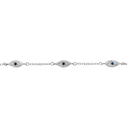 Navy Blue Eye Bracelet