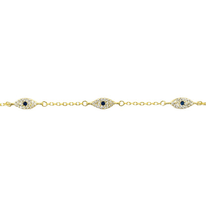 Navy Blue Eye Bracelet