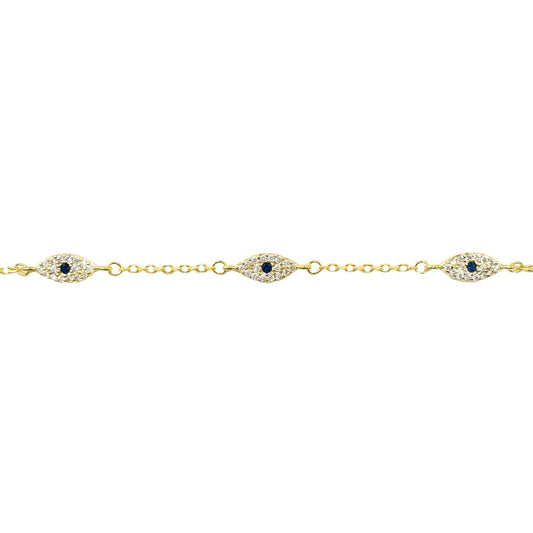 Navy Blue Eye Bracelet