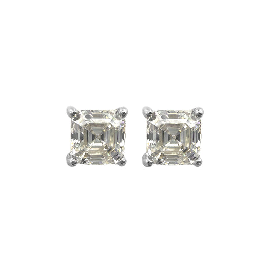 Moissanite Square earring