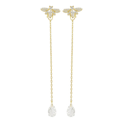 Bee Design Sallantılı Taşlı Küpe
