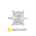 Taşlı Montür Radiant Mozanit Tektaş Yüzük