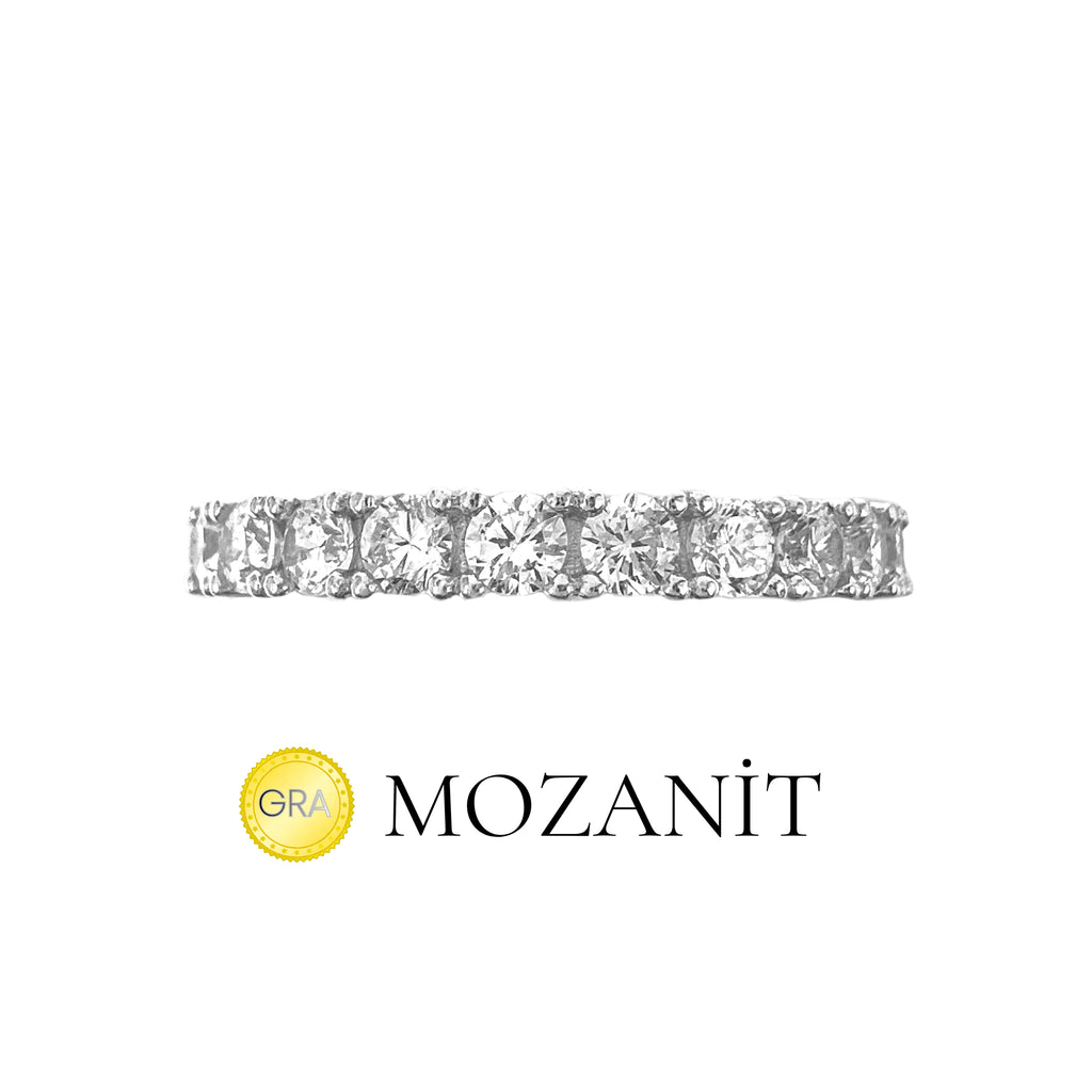 Küçük Taşlı Mozanit Tamtur Yüzük