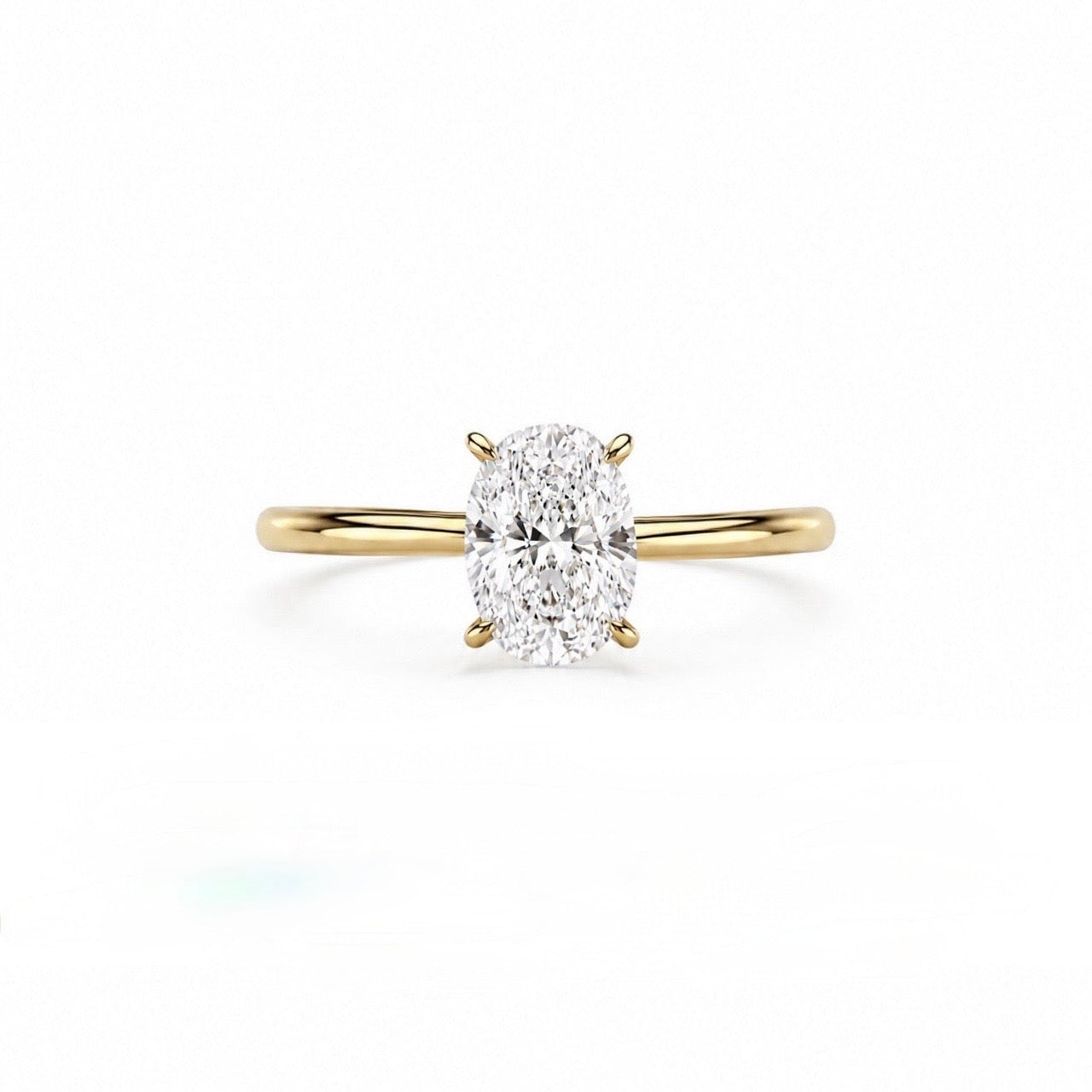 0.75 Karat Oval Yüzük