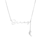 Kişiye Özel İsimli Ay Kolye