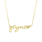 Taşlı Kişiye Özel İsim Kolye