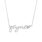 Taşlı Kişiye Özel İsim Kolye