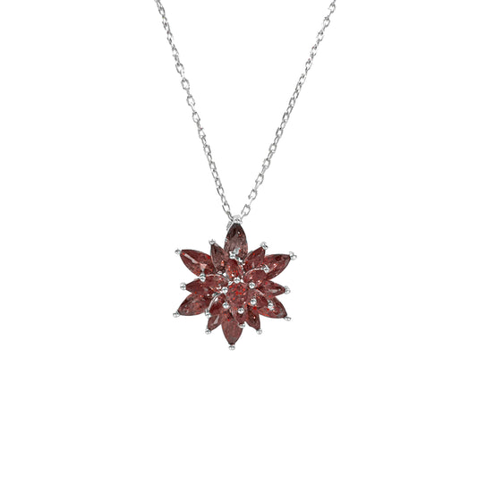 Bordo Lotus Kolye