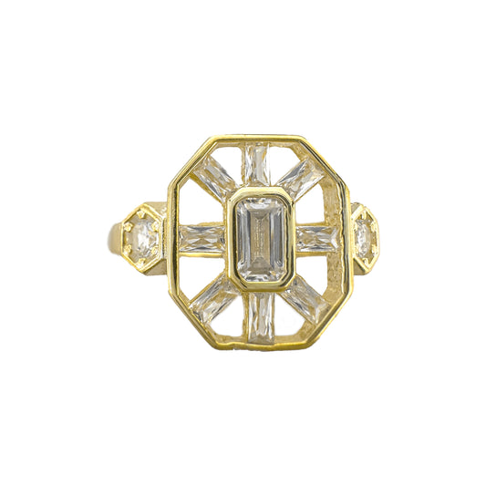 Gala Drop Baguette Stone Ring