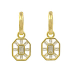 Gala Drop Baget Taşlı Küpe