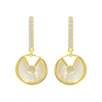 Holly Sedef Taşlı Küpe