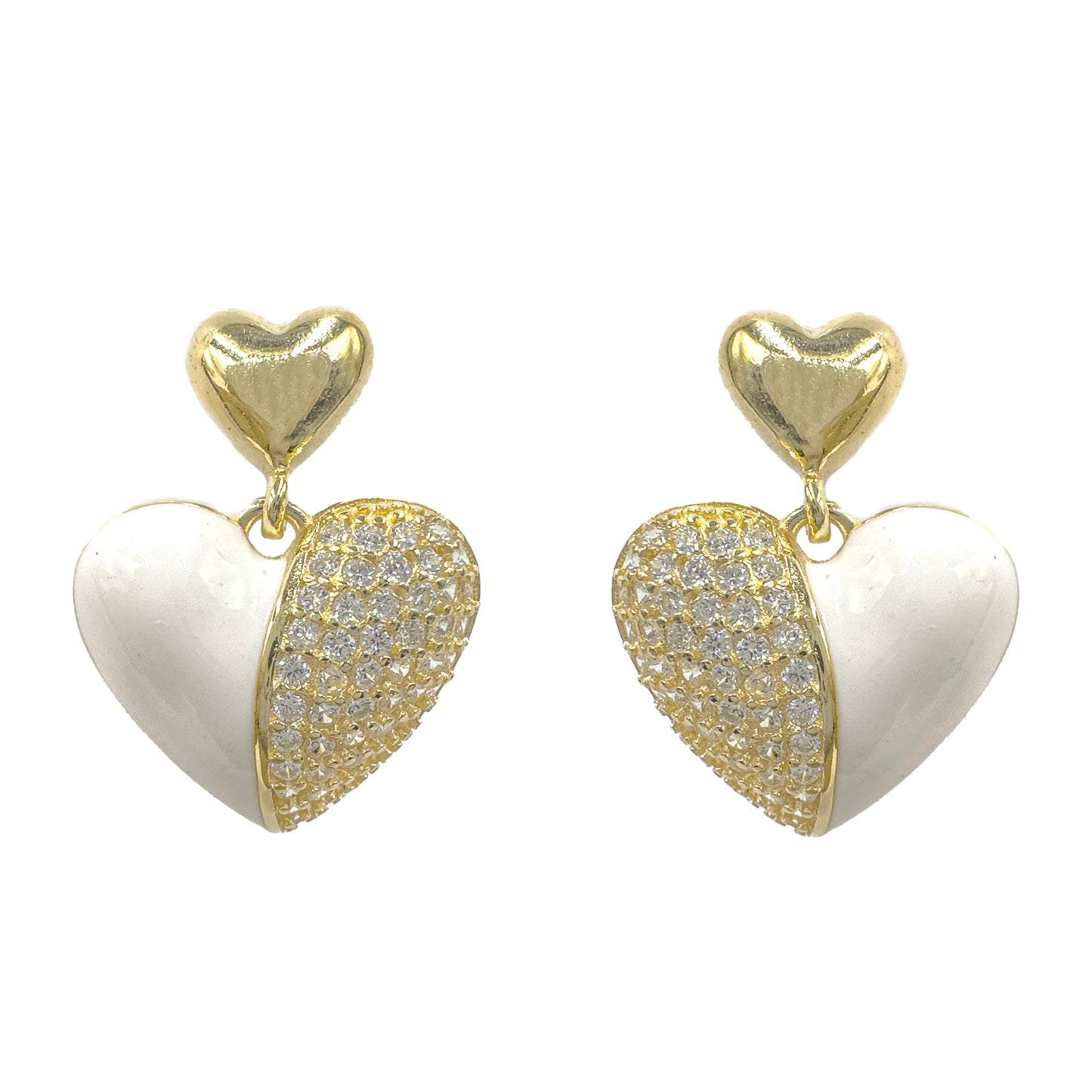 Dangling Heart Earrings