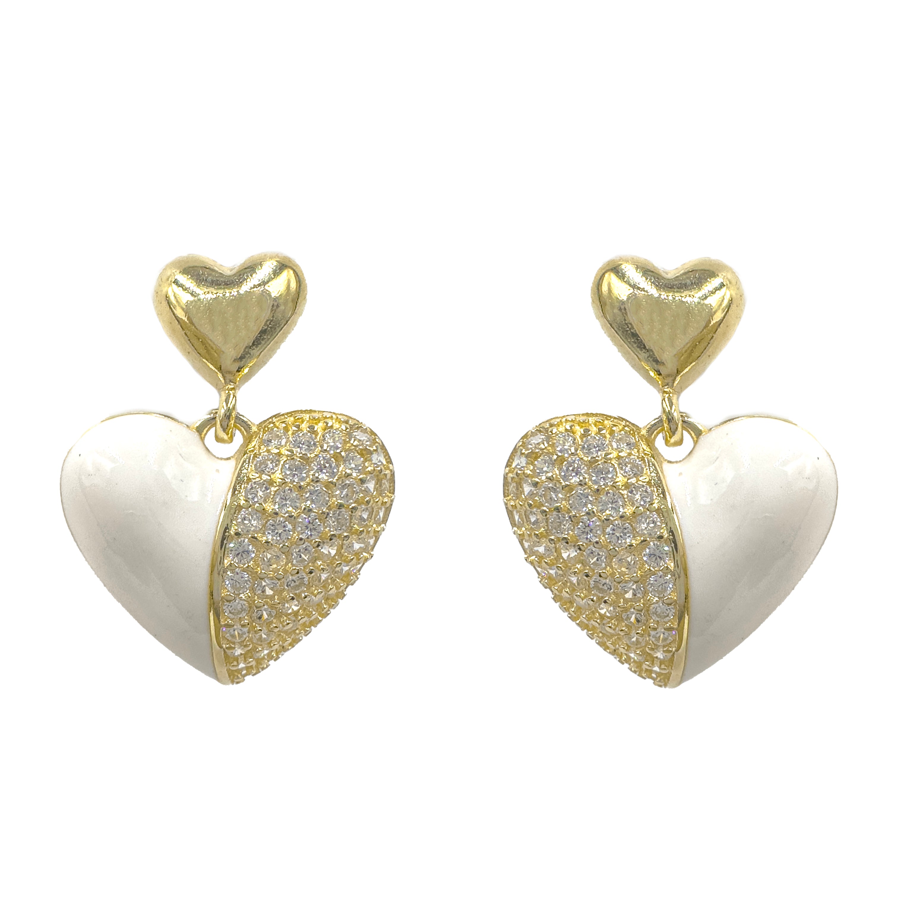 Sallantılı Kalpli Küpe